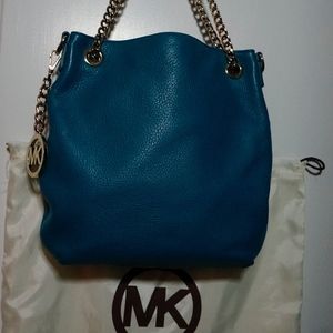 Michael Kors Leather teal bag